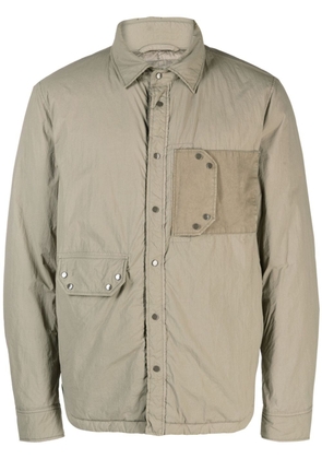 Ten C spread-collar down jacket - Grey