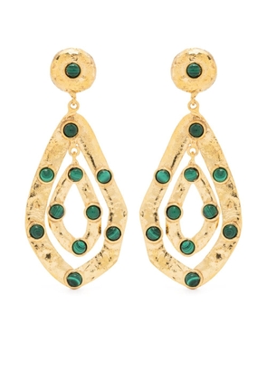 Sylvia Toledano Ava malachite earrings - Gold
