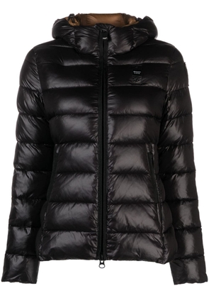 Blauer Charme hooded puffer jacket - Black