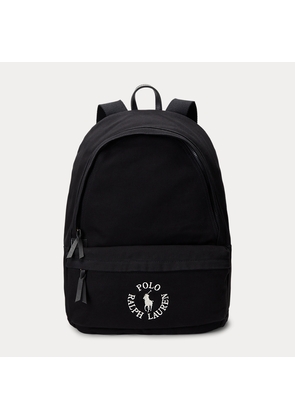 Logo-Embroidered Canvas Backpack