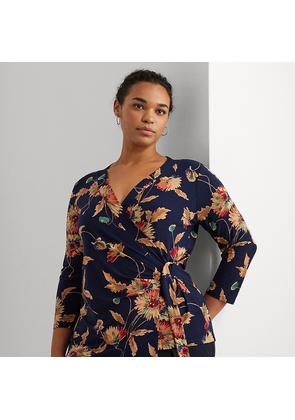 Curve - Floral Stretch Jersey Top