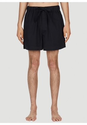 Tekla Drawstring Sleep Shorts -  Shorts Black S
