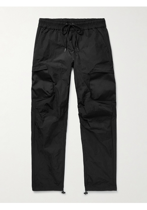 John Elliott - Himalayan Straight-Leg Canvas-Panelled Nylon Cargo Trousers - Men - Black - S