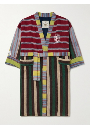 Gallery Dept. - Chateau Josue Logo-Embroidered Upcycled Cotton-Terry Robe - Men - Multi - M