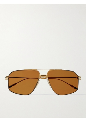 Jacques Marie Mage - Jagger Aviator-Style Gold-Tone Titanium Sunglasses - Men - Gold