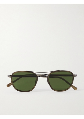 Mr Leight - Price D-Frame Titanium and Acetate Sunglasses - Men - Green