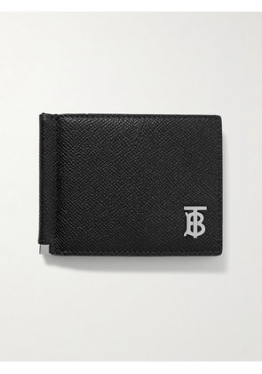 Burberry - Logo-Embellished Full-Grain Leather Wallet - Men - Black