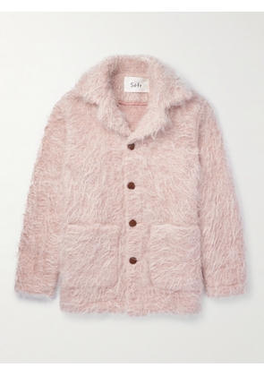 Séfr - Morrison Brushed Wool and Mohair-Blend Jacket - Men - Pink - S