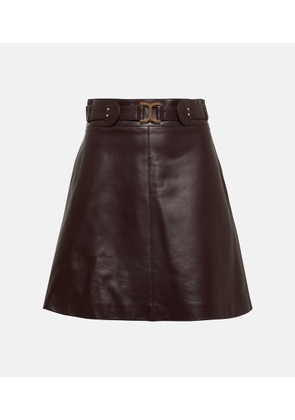 Chloé Leather miniskirt
