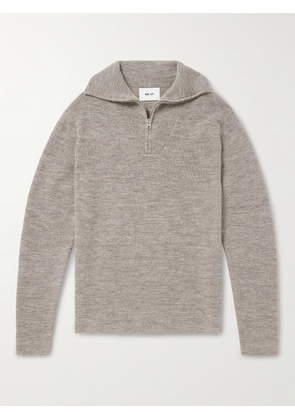NN07 - Carl 6336 Half-Zip Ribbed Wool Sweater - Men - Neutrals - S