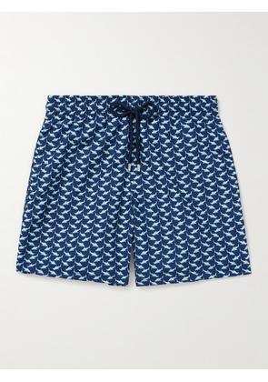Vilebrequin - Moorea Straight-Leg Mid-Length Printed ECONYL® Swim Shorts - Men - Blue - S