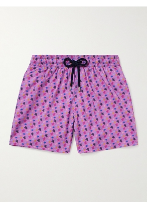 Vilebrequin - Moorise Straight-Leg Mid-Length Printed Recycled Swim Shorts - Men - Purple - S