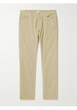 Officine Générale - James Slim-Fit Straight-Leg Cotton-Corduroy Trousers - Men - Neutrals - UK/US 28