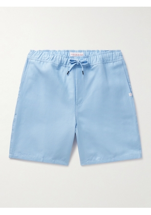 Derek Rose - Sydney 1 Straight-Leg Linen Drawstring Shorts - Men - Blue - S