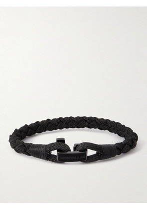 Montblanc - Woven and Stainless Steel Bracelet - Men - Black