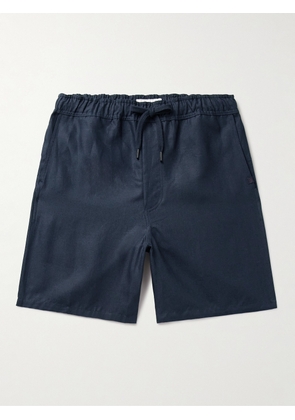 Derek Rose - Sydney 2 Straight-Leg Linen Drawstring Shorts - Men - Blue - S
