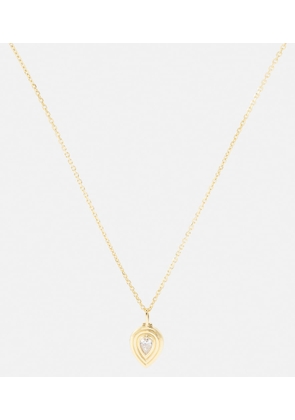 Anita Ko Loulou locket 18kt gold necklace with diamond