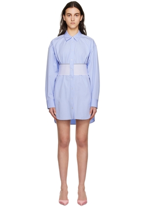 Alexander Wang Blue Elastic Mini Dress