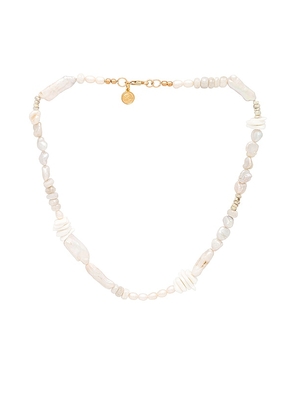 Child of Wild Midsummer Solstice Pearl Necklace in White.