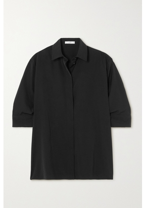 The Row - Essentials Elada Crepe Shirt - Black - x small,small,medium,large,x large