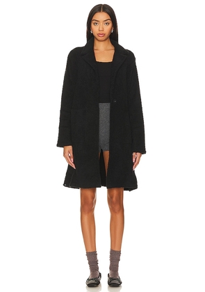 Barefoot Dreams CozyChic Coat With Patch Pockets in Black. Size S, XS.