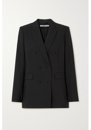 Another Tomorrow - + Net Sustain Double-breasted Merino Wool Jacket - Black - IT36,IT38,IT40,IT42,IT44,IT46,IT48,IT50