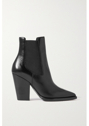 SAINT LAURENT - Theo Leather Ankle Boots - Black - IT36,IT36.5,IT37,IT37.5,IT38,IT38.5,IT39,IT39.5,IT40,IT40.5,IT41,IT41.5