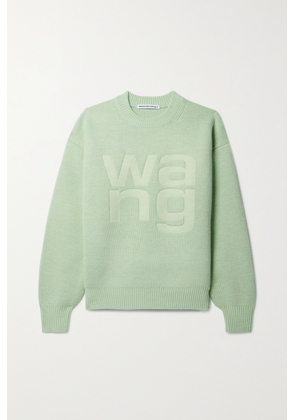 alexanderwang.t - Debossed Knitted Sweater - Green - x small,small,medium,large
