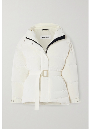 IENKI IENKI - Michlin Hooded Belted Quilted Shell Down Jacket - White - x small,small,medium,large