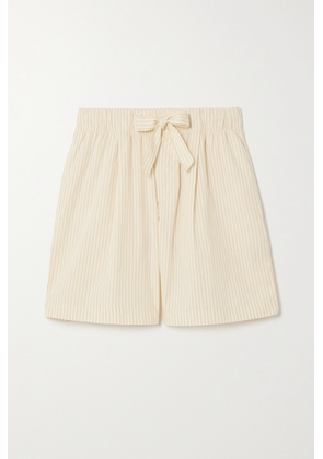 Birkenstock 1774 - + Tekla Striped Organic Cotton-poplin Shorts - White - xx small,x small,small,medium,large,x large