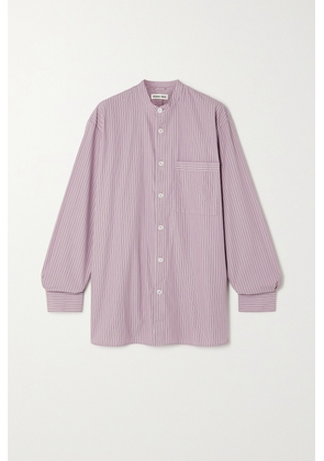 Birkenstock 1774 - + Tekla Pinstriped Organic Cotton-voile Shirt - Purple - xx small,x small,small,medium,large,x large