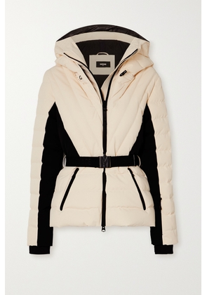 Mackage - + Net Sustain Elita Hooded Belted Quilted Down Ski Jacket - Cream - xx small,x small,small,medium,large,x large