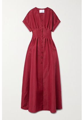 Carolina Herrera - Pleated Silk-faille Gown - Red - US2,US4,US6,US8,US10,US12,US14