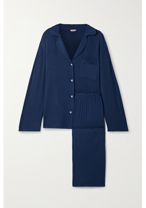 Eberjey - + Net Sustain Gisele Ribbed Stretch-tencel™ Modal Jersey Pajama Set - Blue - x small,small,medium,large,x large