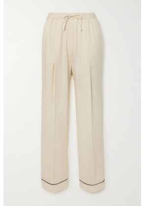 Sleeper - + Net Sustain Pastelle Jacquard Pajama Pants - White - XXS/XS,S/M,L/XL