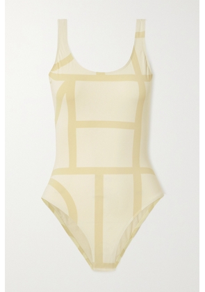 TOTEME - Monogram Printed Swimsuit - Neutrals - xx small,x small,small,medium,large,x large