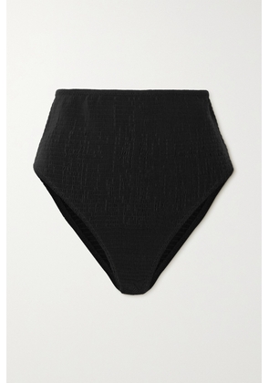 TOTEME - Shirred Recycled Bikini Briefs - Black - xx small,x small,small,medium,large,x large