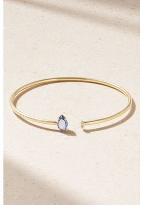 JIA JIA - 14-karat Gold, Sapphire And Diamond Cuff - Blue - One size