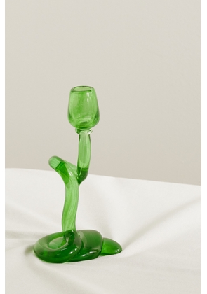 Completedworks - Thaw Recycled-glass Candlestick - Green - One size
