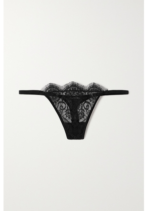 I.D. Sarrieri - + Net Sustain A Night In Marrakech Stretch-lace Thong - Black - x small,small,medium,large,x large