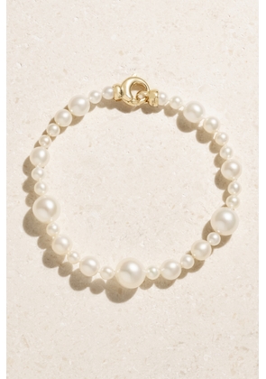Mizuki - 14-karat Gold Pearl Bracelet - One size
