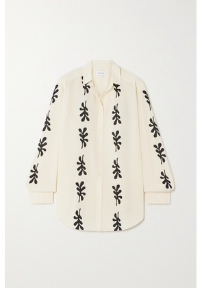 Matteau - + Net Sustain Printed Organic Silk Shirt - Ivory - 2,3,4,5,6,1,7
