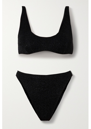 Oséree - Lumière Metallic Bikini - Black - small,medium,large,x large
