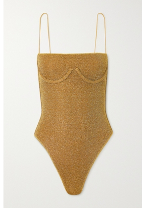 Oséree - Lumière Metallic Swimsuit - Gold - small,medium,large,x large