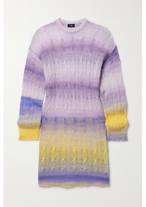 Etro - Dégradé Cable-knit Sweater - Multi - x small,small,medium,large,x large,xx large