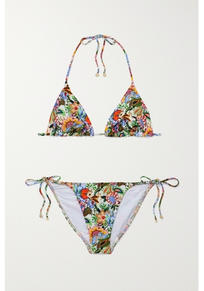 Etro - Floral-print Bikini - Multi - x small,small,medium,large,x large