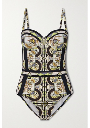 Tory Burch - Printed Swimsuit - Blue - x small,small,medium,large,x large