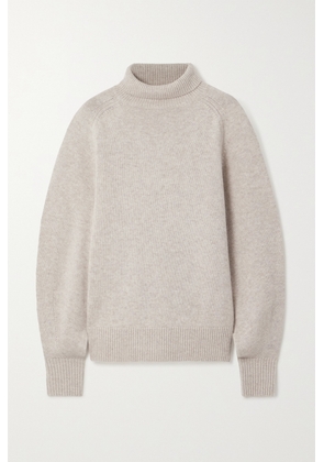 Isabel Marant - Linelli Wool And Cashmere-blend Turtleneck Sweater - Neutrals - FR34,FR36,FR38,FR40,FR42,FR44