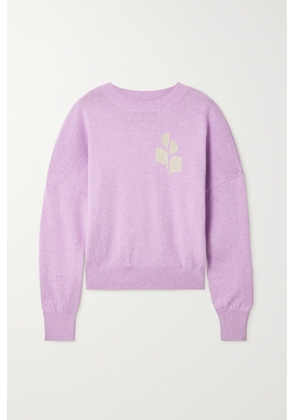 Marant Étoile - Marisans Intarsia Cotton And Wool-blend Sweater - Purple - FR34,FR36,FR38,FR40,FR42,FR44