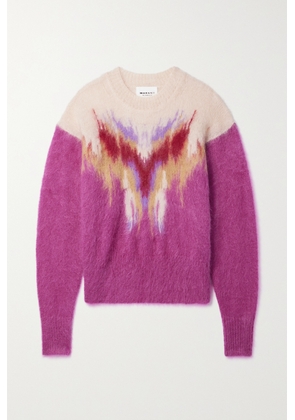 Marant Étoile - Elena Brushed Jacquard-knit Sweater - Pink - FR34,FR36,FR38,FR40,FR42,FR44